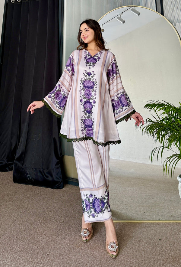 Khayal Beige Kurta Set