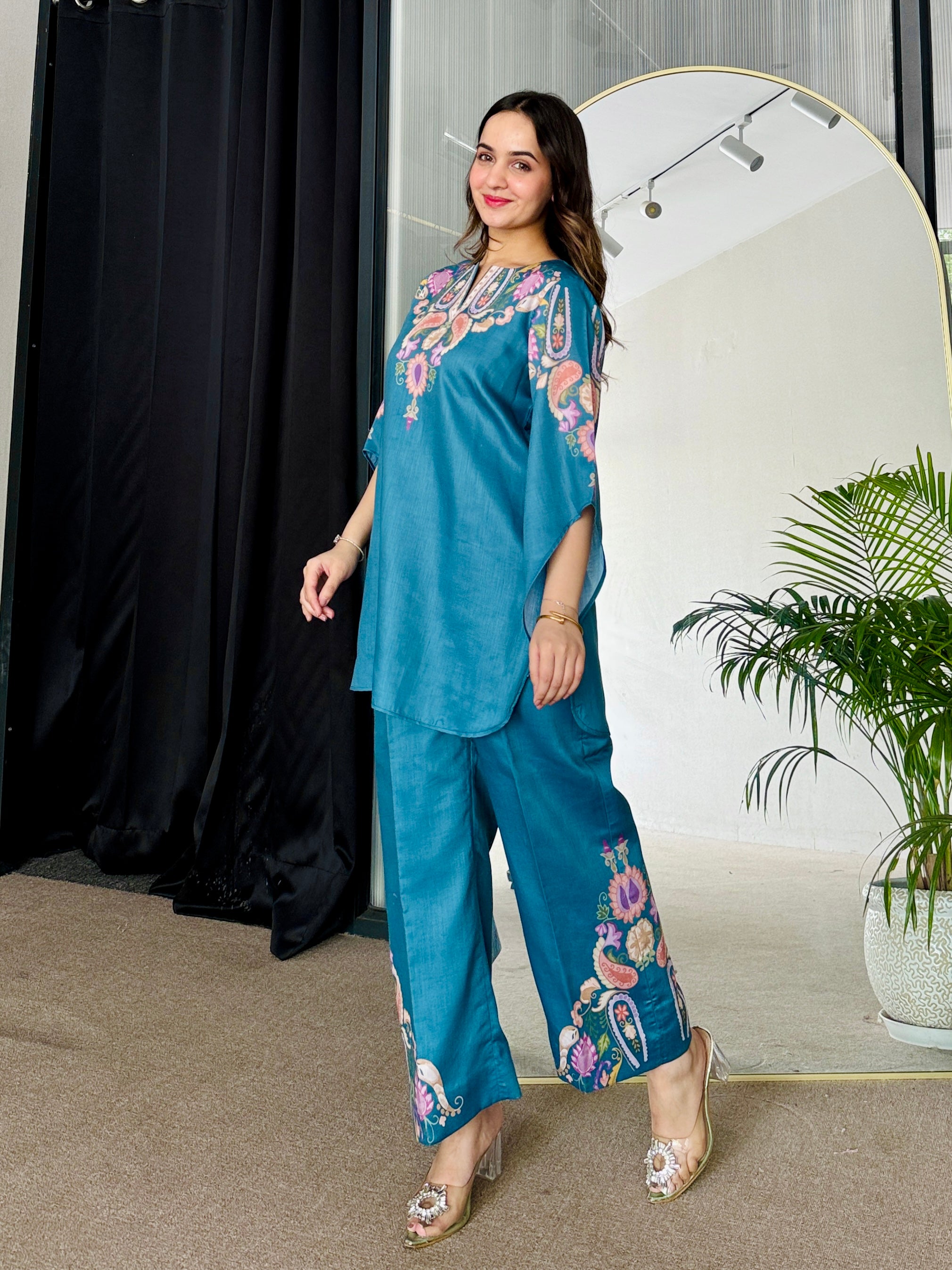 Teal Bloom Summer Co-ord