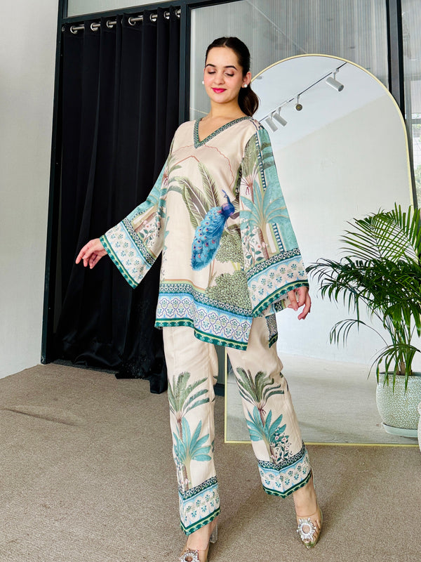 Island Flora Kurta Set