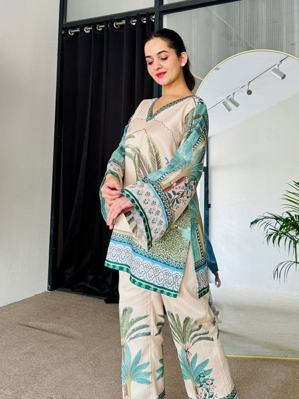 Island Flora Kurta Set