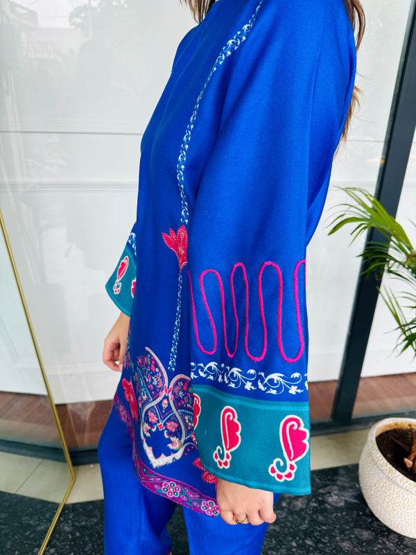 Neel Gulabi Kurta Set