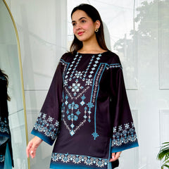 Black & Blue Farshi Salwaar Set