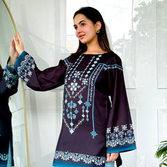 Black & Blue Farshi Salwaar Set