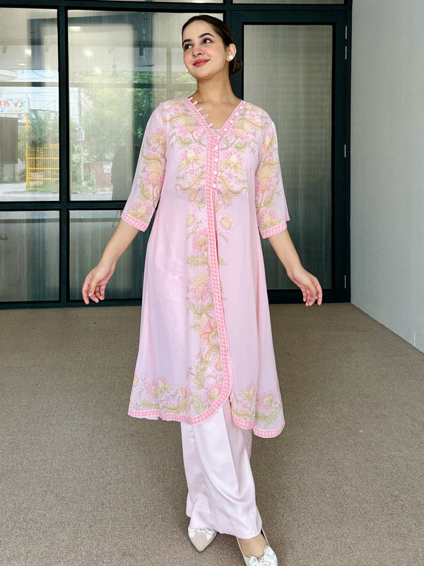 Pink Floral Festive Fusion Set