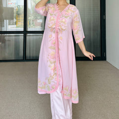Pink Floral Festive Fusion Set
