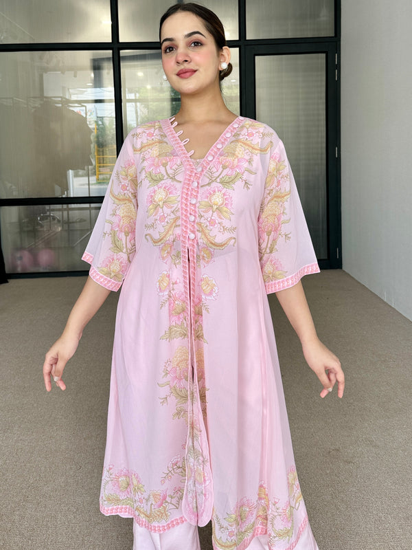 Pink Floral Festive Fusion Set