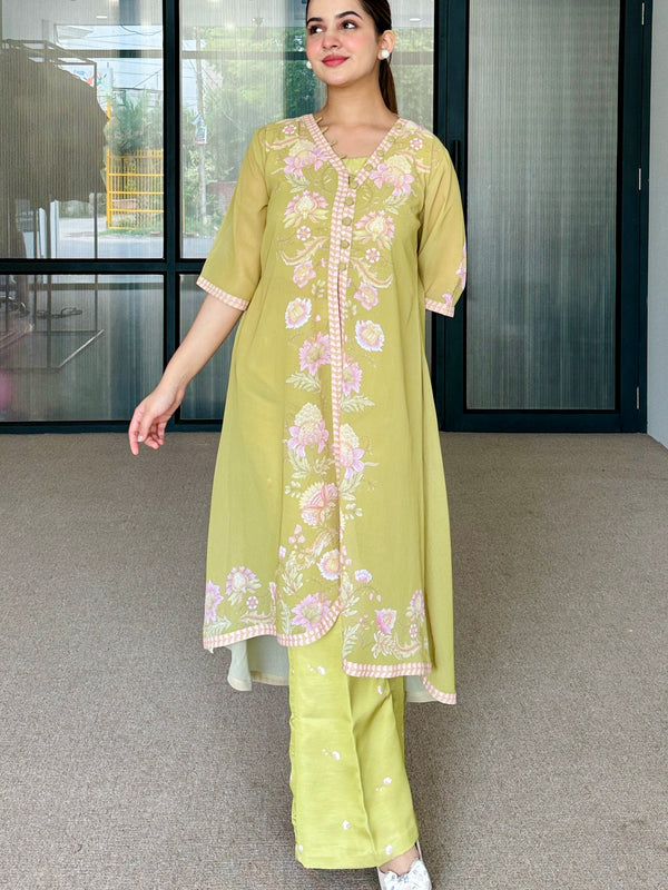 Green Floral Festive Fusion Set