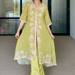 Green Floral Festive Fusion Set