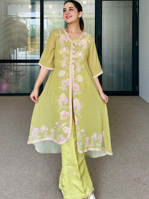 Green Floral Festive Fusion Set
