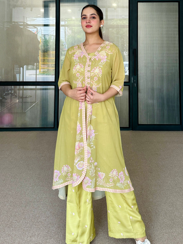 Green Floral Festive Fusion Set