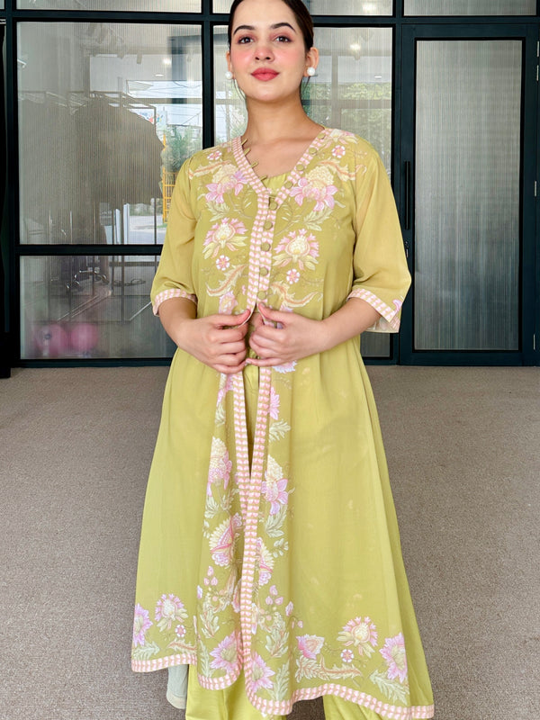 Green Floral Festive Fusion Set