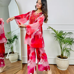 Pink Mirage Kurta Set