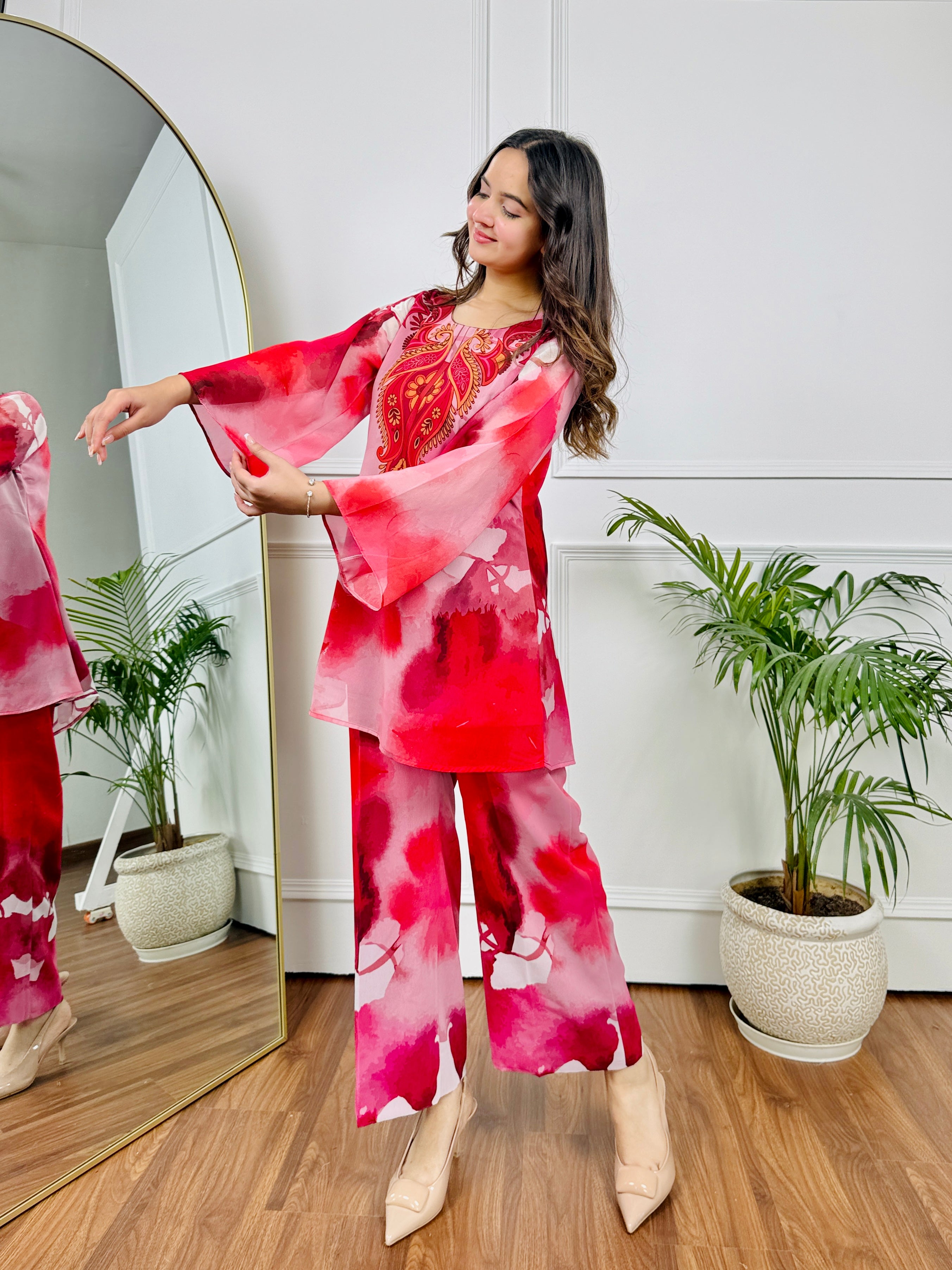 Pink Mirage Kurta Set
