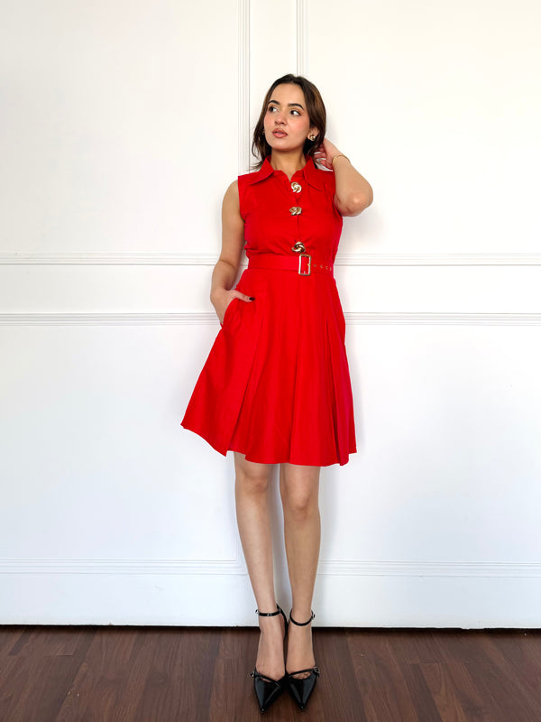 Basic Red Summer Dress