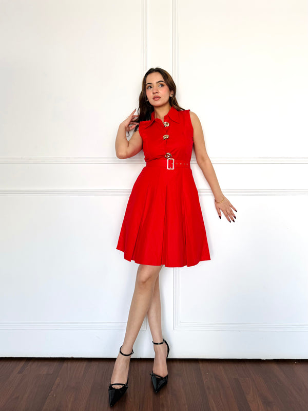 Basic Red Summer Dress