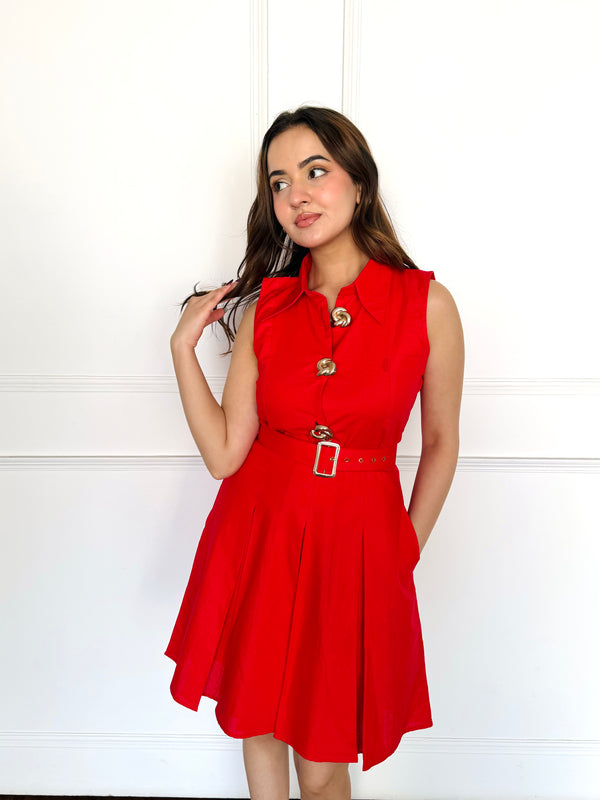 Basic Red Summer Dress