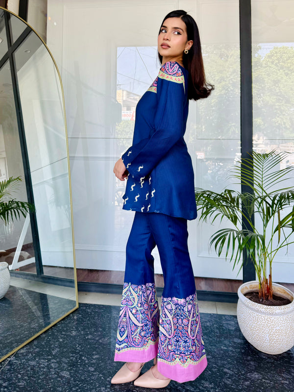 Bijli Blue Kurta Set