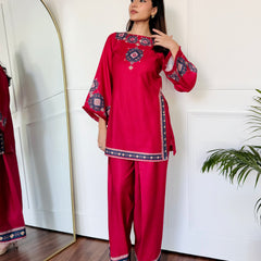 Ruby Radiance Kurta Set