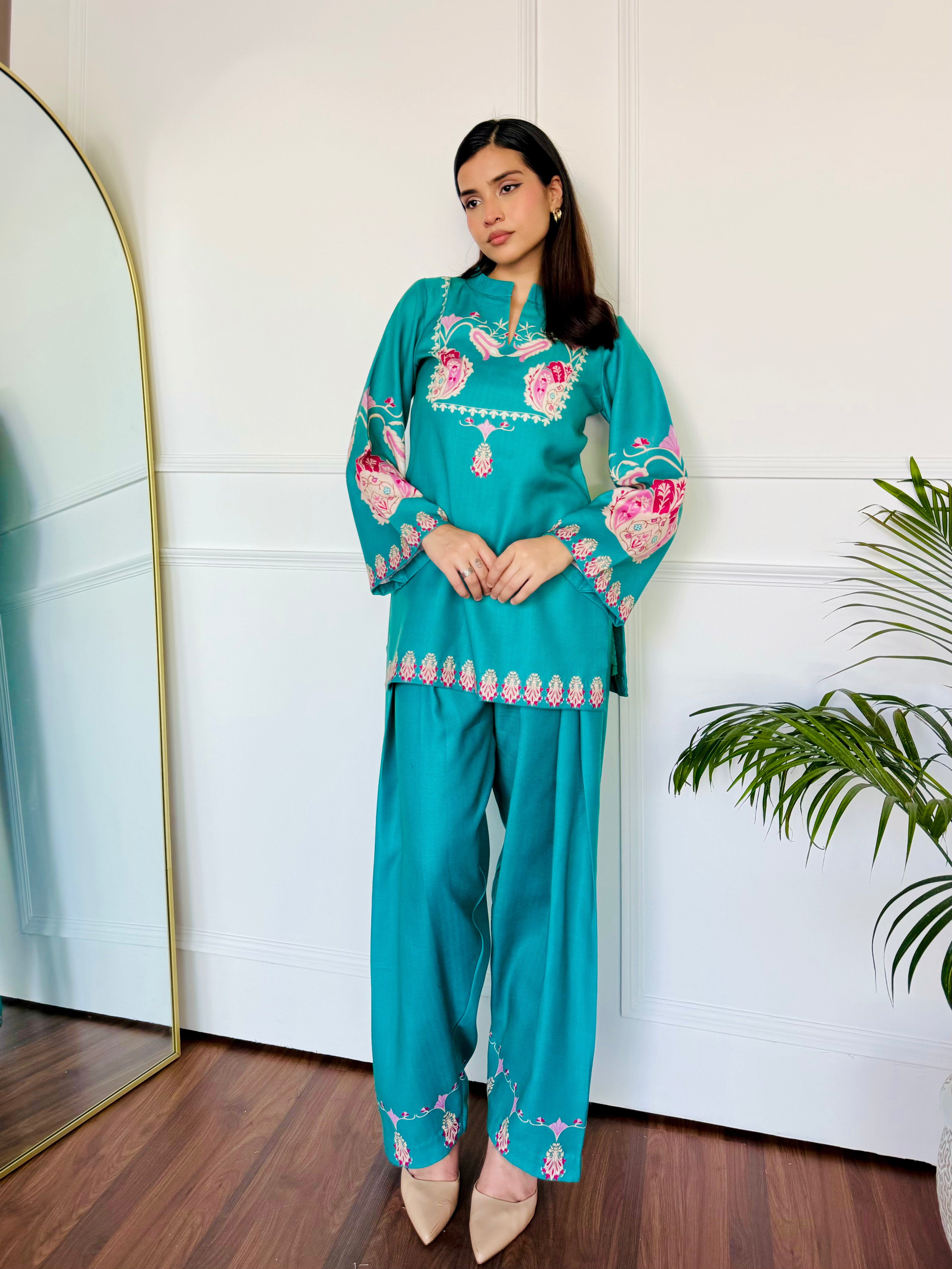 Green Serenity Kurta Set