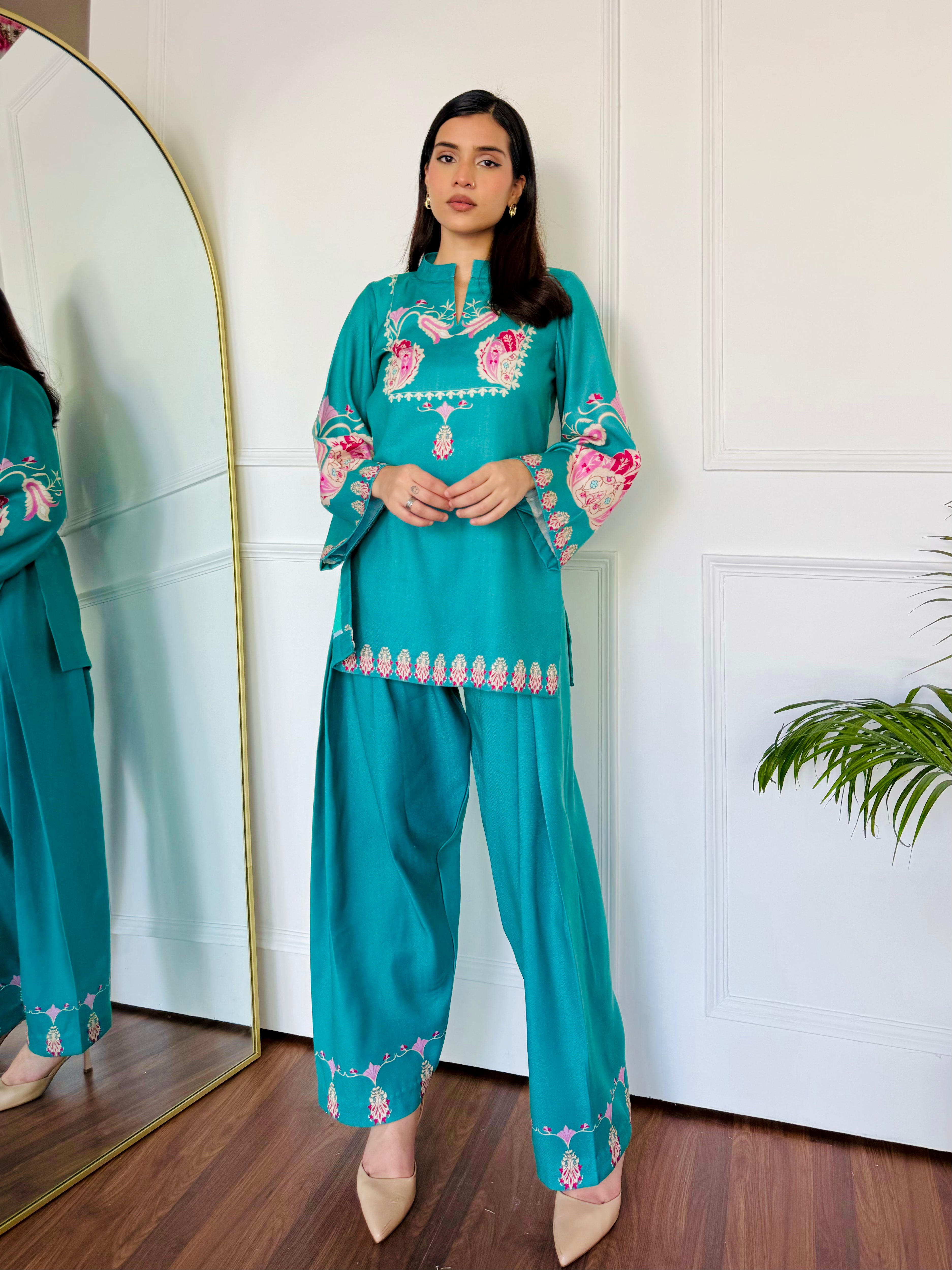 Green Serenity Kurta Set