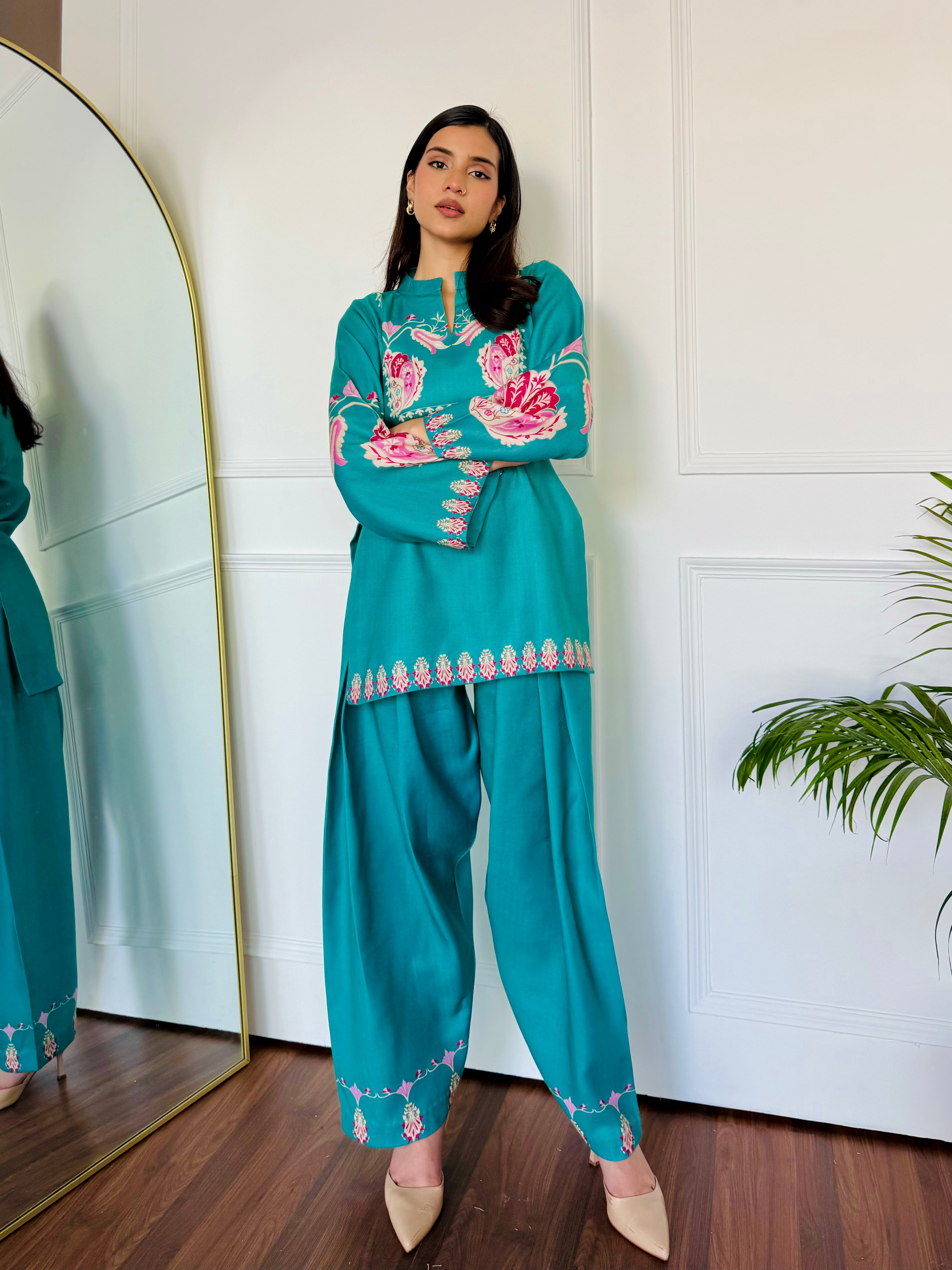 Green Serenity Kurta Set