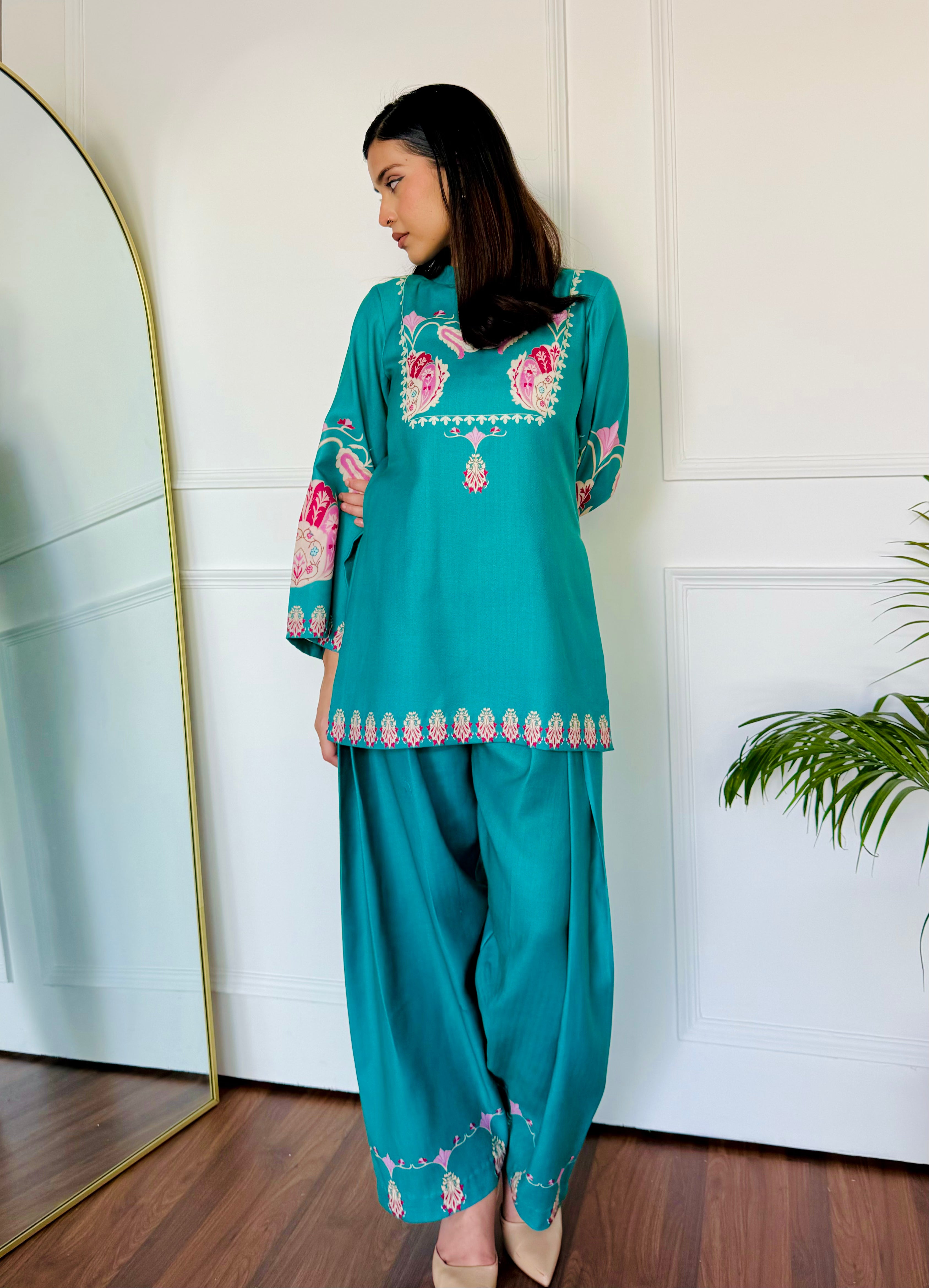 Green Serenity Kurta Set