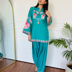 Green Serenity Kurta Set
