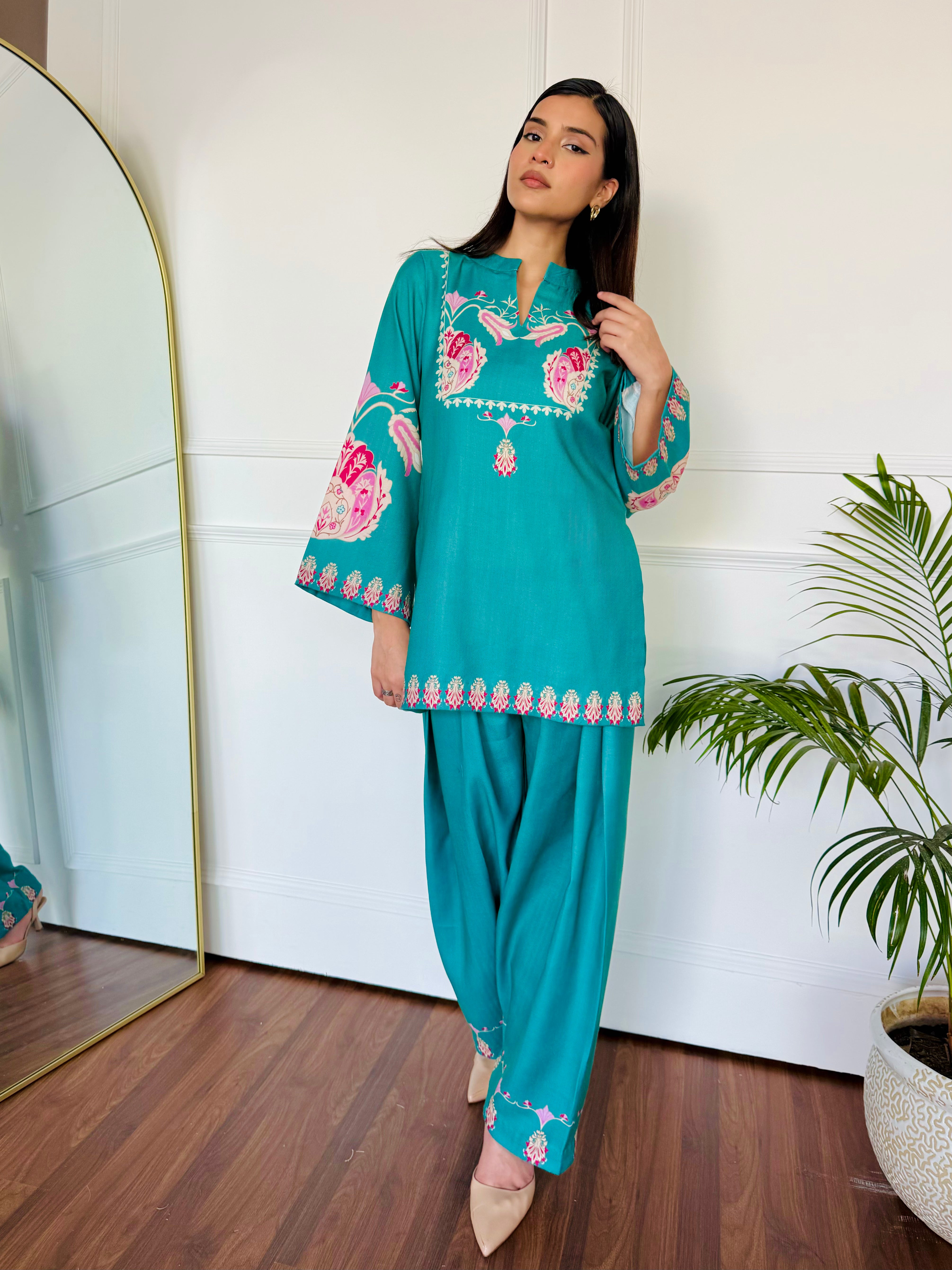 Green Serenity Kurta Set