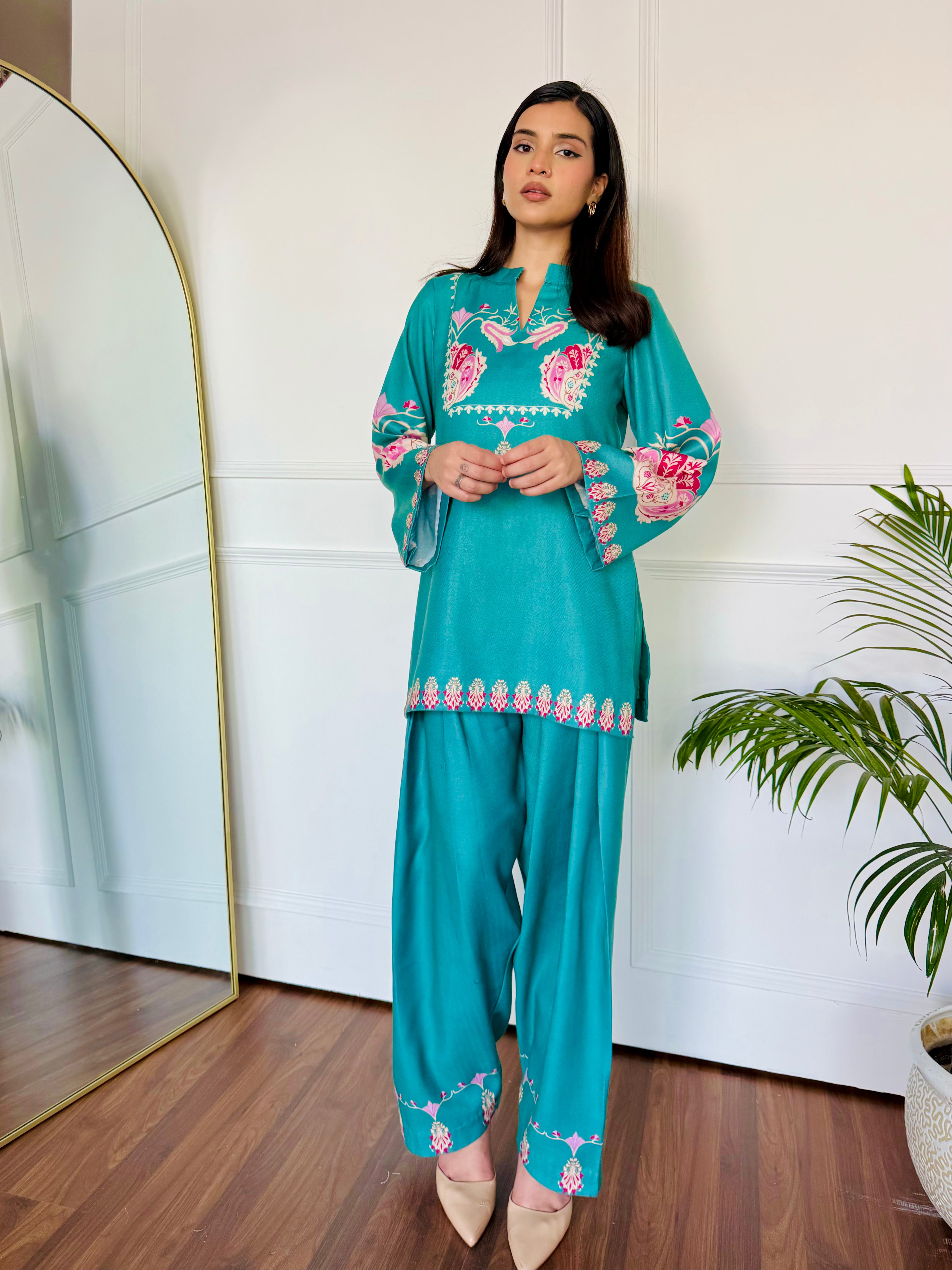 Green Serenity Kurta Set