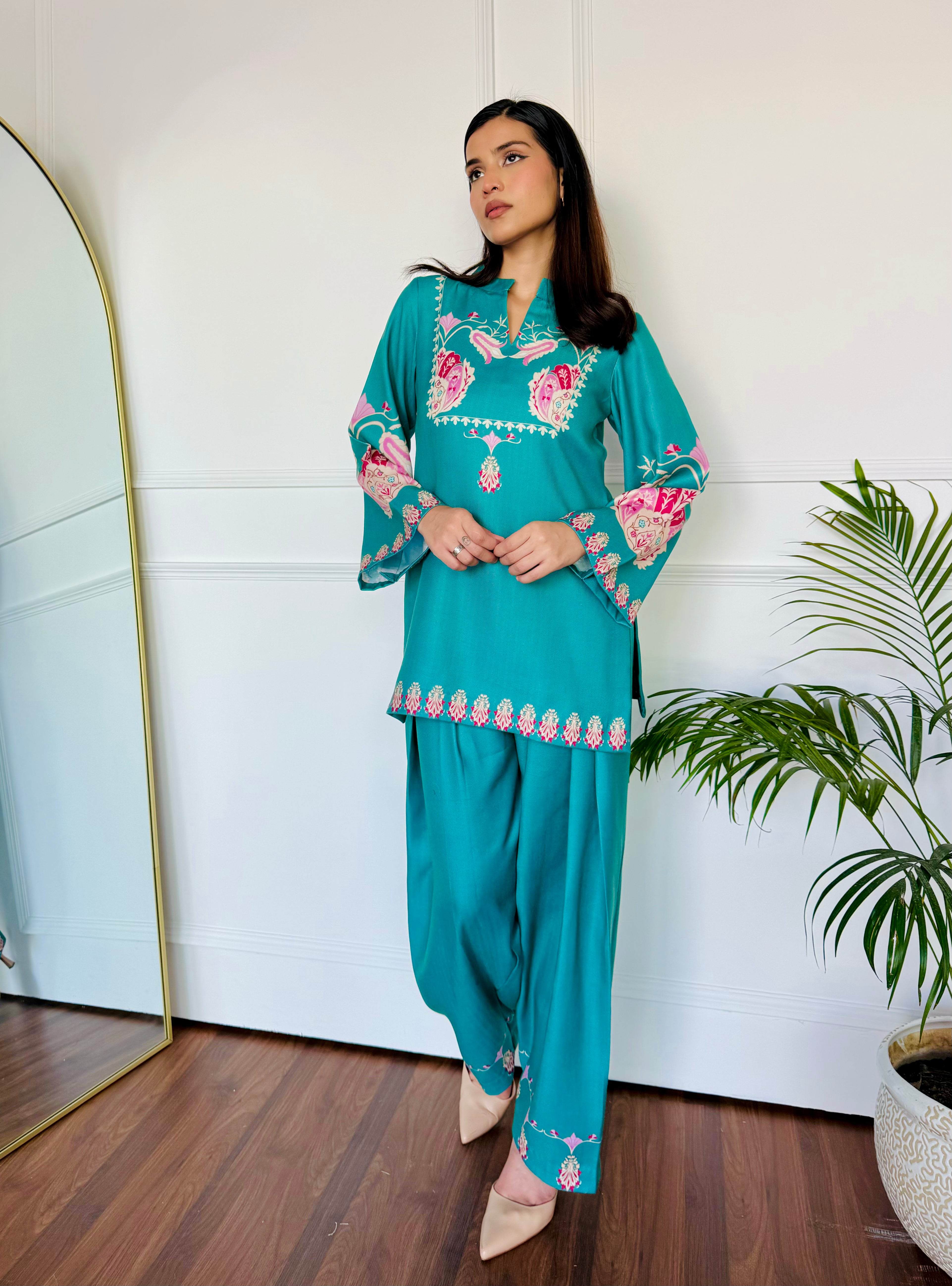 Green Serenity Kurta Set