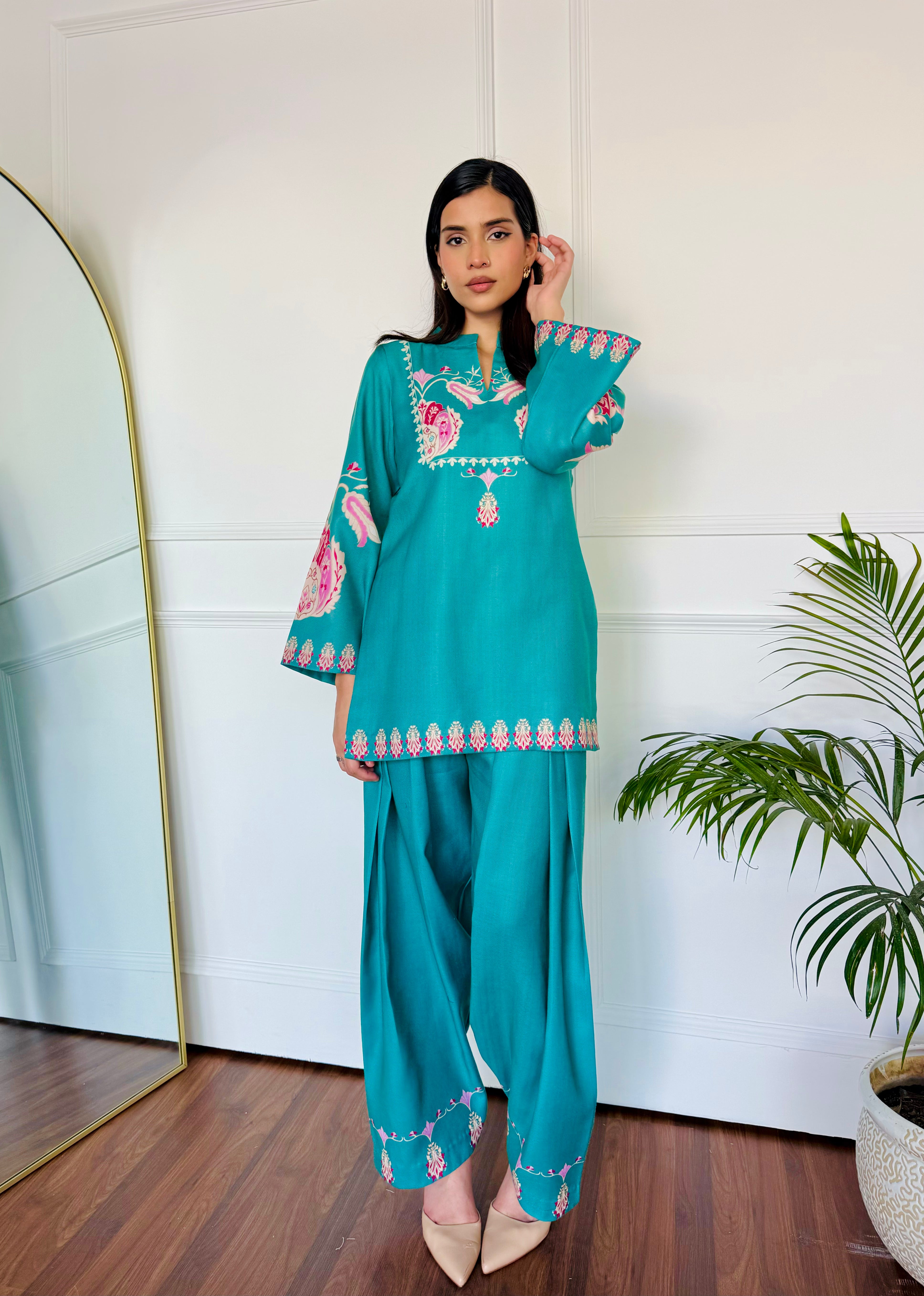 Green Serenity Kurta Set