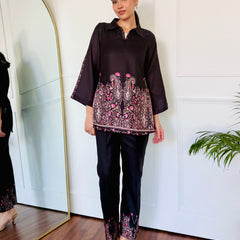 Bold Black Kurta Set