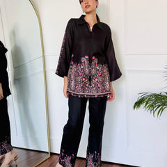 Bold Black Kurta Set