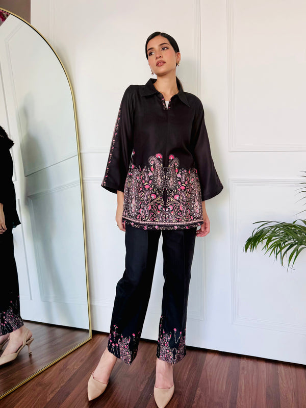 Bold Black Kurta Set