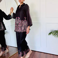 Bold Black Kurta Set