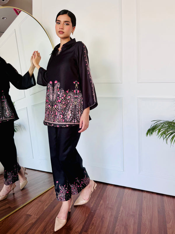 Bold Black Kurta Set