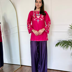 Pink & Purple Farshi Salwaar Set