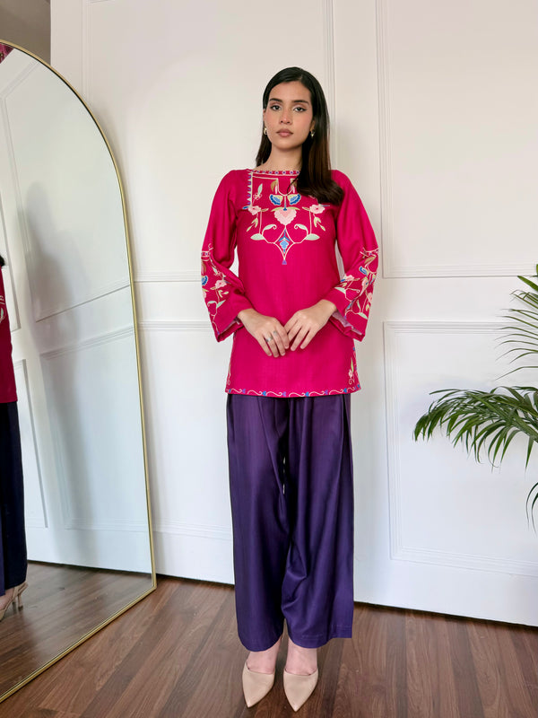 Pink & Purple Farshi Salwaar Set