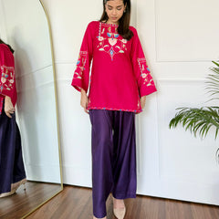 Pink & Purple Farshi Salwaar Set