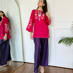 Pink & Purple Farshi Salwaar Set