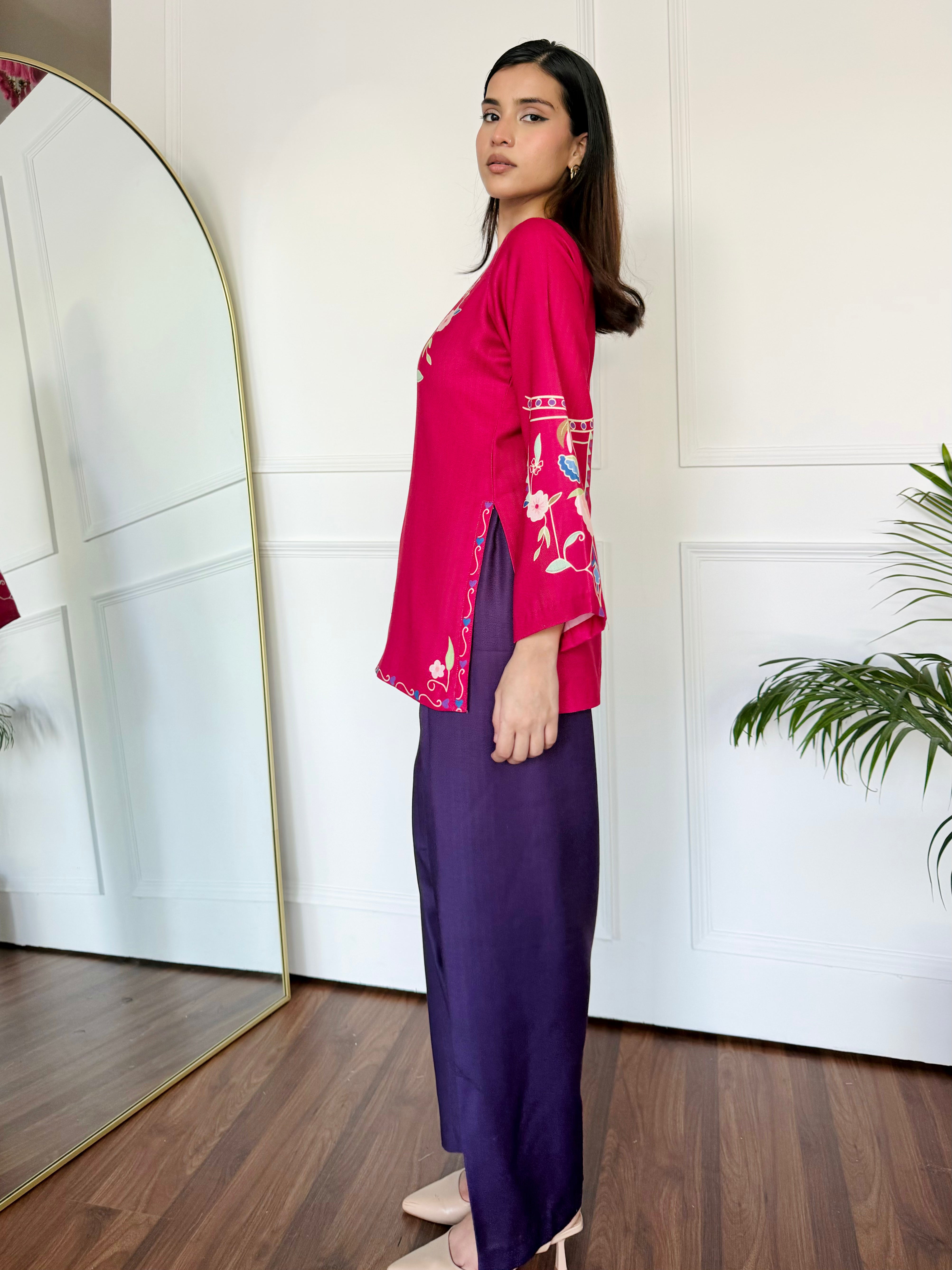 Pink & Purple Farshi Salwaar Set