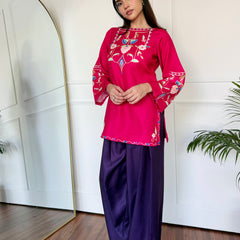 Pink & Purple Farshi Salwaar Set
