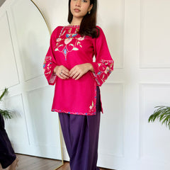 Pink & Purple Farshi Salwaar Set