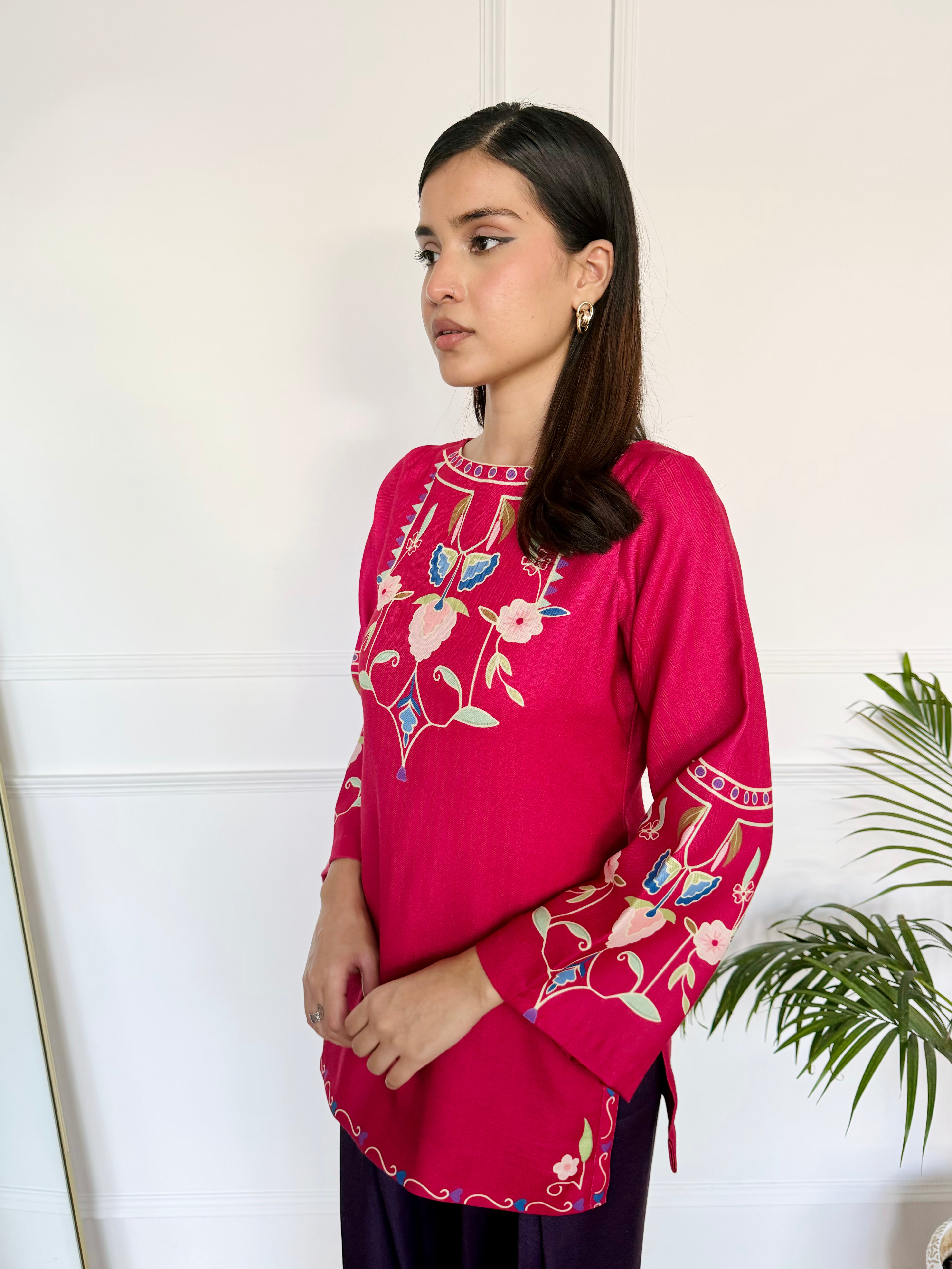 Pink & Purple Farshi Salwaar Set