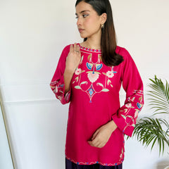 Pink & Purple Farshi Salwaar Set