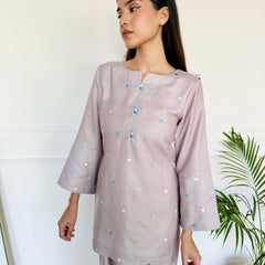 Pastel Embroidered Hearts Kurta Set
