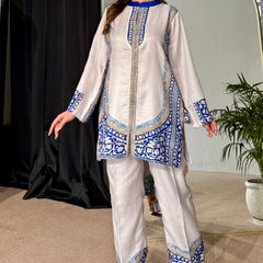 Mist And Sky Festive Kurta Set