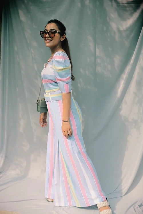 CLASSY STRIPED COORD SET