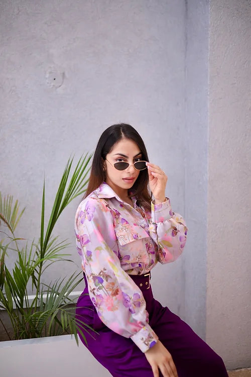 AMAIRA FORMAL COORD IN SHADES OF PURPLE