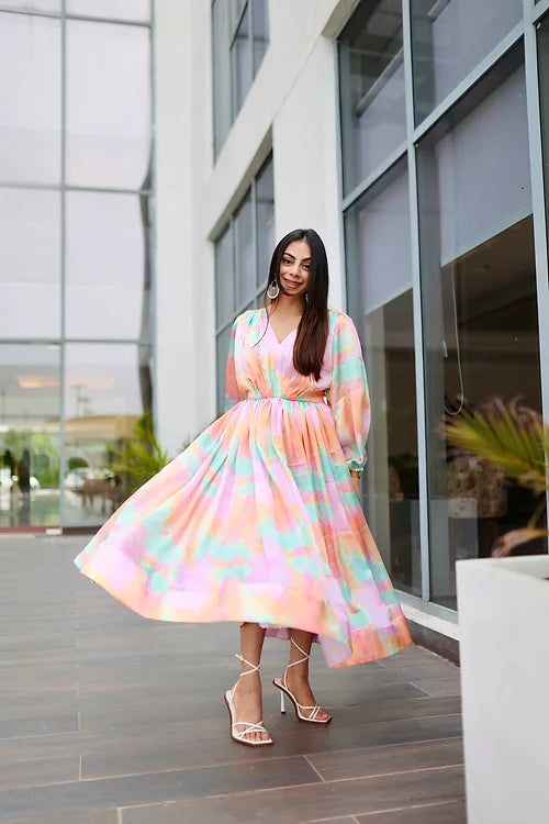 Myra Colorful Fusion Dress